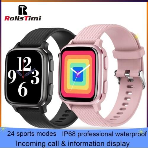 Rollstimi2021 Bluetooth phone Men Smart Watch Womenfashion Full Touch IP68waterproof Blood Pressure Smart Women Smart wristband
