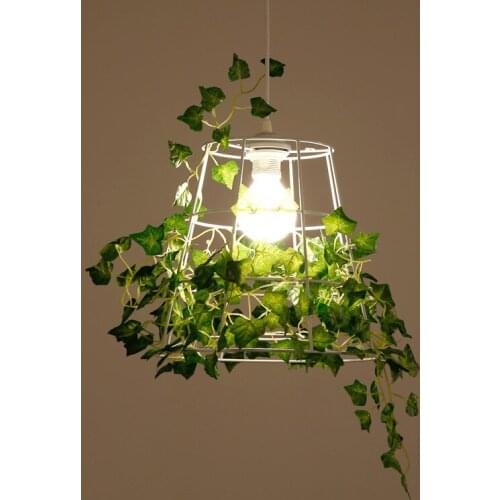 Modern simple birdcage plant chandelier dining room living room balcony garden flower shop American Iron Chandelier