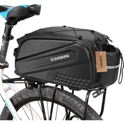 Mountain Bike Bag Waterproof Cycling Rear Seat Bag MTB Road Bicycle Panniers High Capacity Backpack PU Leather Cycling Handbag