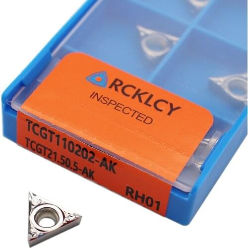 TCGT110202 TCGT110204 AK RH01 Aluminum cutter blade Insert Cutting Tool turning tool CNC Tools AL +TIN Alloy wood