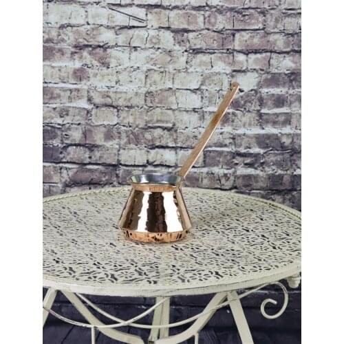 Thick Hammered Lump Copper Coffee Pot 4 Cup (510)