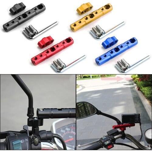 Motorcycle Handlebar Mirror Extender Mounting Bracket Universal fit for HONDA for Multi-Function Modified Lighting Stent