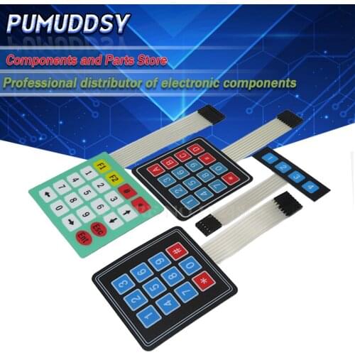 1PCS 4 12 16 20 Key Membrane Switch Keypad 1x4 4X4 3X4 4X5 Matrix Keyboard for arduino Diy Kit