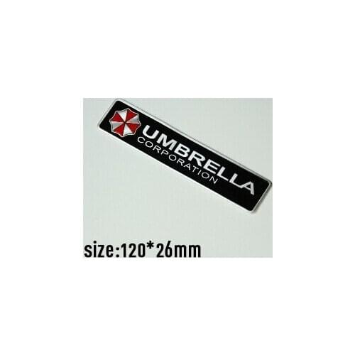 2 Pieces 3D Aluminum Umbrella Sticker Car Styling Stickers For Ford Focus Chevrolet Cruze Rio Skoda Octavia