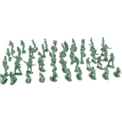200pcs/set Military Figurines Toy, Army Soldiers Action Figures, Sand Scene Model Building Kit, Party Favors- Army Green