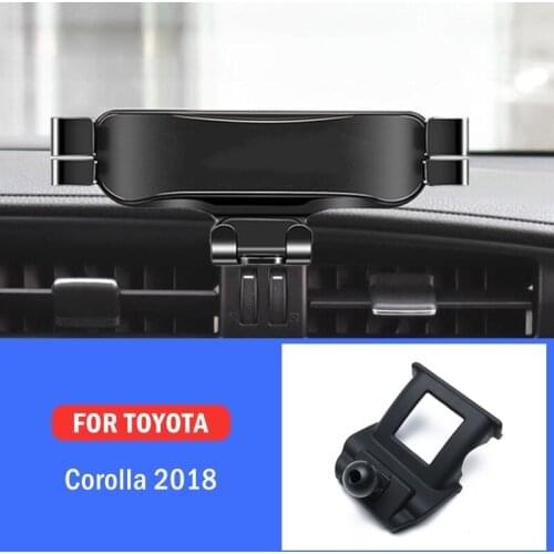 Car Mobile Phone Holder For Toyota Corolla Altis Levin 2018 Air Vent Mounts Stand GPS Gravity Navigation Bracket Car Accessories