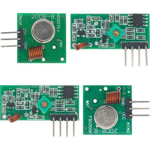 BlueRaven 1Pair (2pcs)433Mhz 315mhz RF Transmitter And Receiver Link Kit