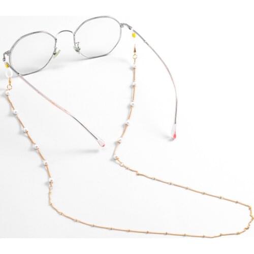 Kid Women Glass Chain Face Mask Chain Necklace Strap Non-slip Eyeglass Holder Cord Neck Sunglass Strap Chain For Unisex Jewelry