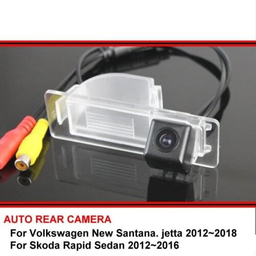 HD Car Rear View Camera For Volkswagen VW New jetta Santana Skoda Rapid Sedan ackup Parking Camera 170 Wide Angle Waterproof CCD