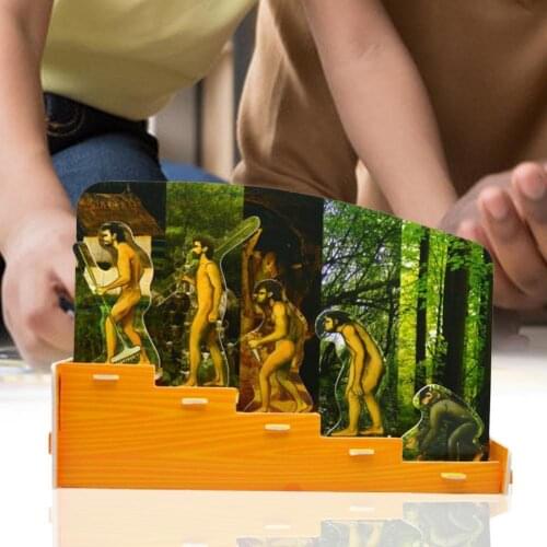 Art Jigsaw Human Evolutionary History Displays Educational Toy Foam Australopithecus To Homo Kids Puzzle for School