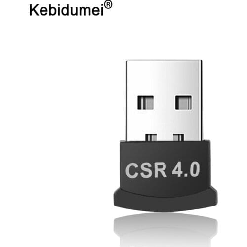 Kebidumei USB Bluetooth Adapter CSR V4.0 Dual Mode Wireless Dongle Free Driver USB2.0 20m 3Mbps for Windows 7 8 10 XP Vista