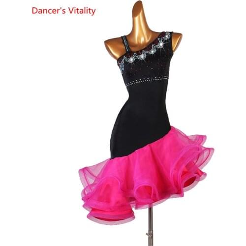 Latin Dance Costume Women Custom Made Practice Clothes Latin Competition Dress Professional Tango Performance Costume