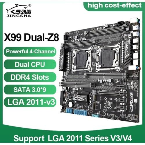 SZMZ X99 Dual CPU Motherboard Socket LGA 2011 v3 Mother Board Support Xeon E5 2678 2680 2620 2650 V3 V4 Base Plate x99 M.2