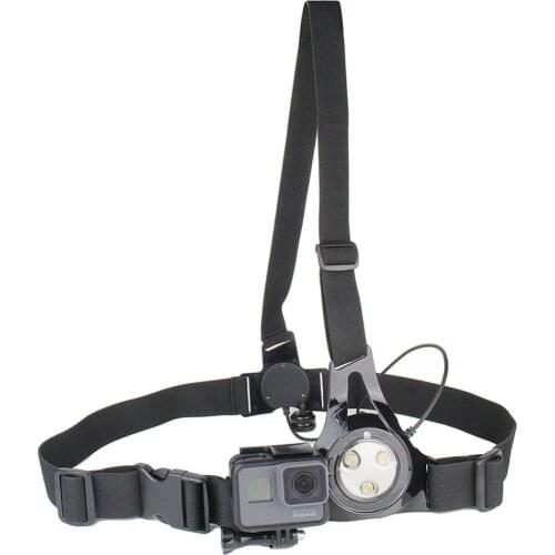 Chest Strap with Jogging Light Outdoor Running LED flash Belt Mount for Gopro8 7 6 5 4 3 Xiaomi YI 4k+Lite SJ7 SJcam Accessories