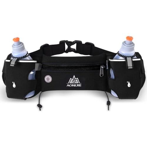 AONIJIE Men Women Running Waist Pack Outdoor Sports Hiking Racing Gym Fitness Lightweight Hydration Belt Water Bottle Hip Bag