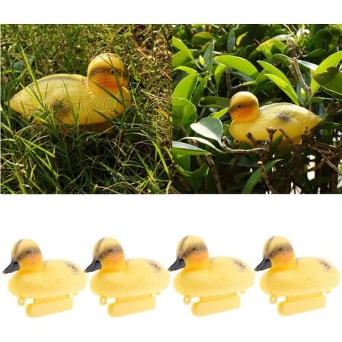 4pc Floating Ducks Hunting Shooting Decoy Mallard Decoys Yellow Duck Wildfowling Hunting Fake Bird Garden Pond Rivers Decoration