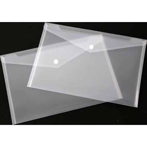 300 Pcs Transparent A4 Folders Plastic File Bag Document Bags Folder Paper Storage Bags Office School Supplies