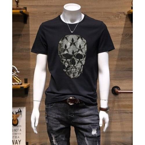 Drop shipping Hot Drill men streetwear brand Tshirts brand hip hop tees men