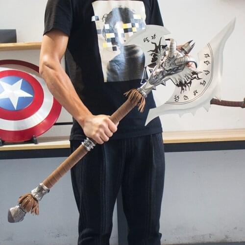 [Metal Made] 1:1 110cm WOW The Shadowmourne Axe alloy model Lich King Arthas FROSTMOURNES Brother weapon collection Model gift