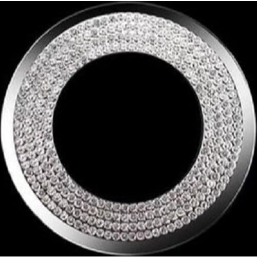 Silver Car Steering Wheel Diamond Stickers Car Interior Paste Drill Steering Wheel Decoration Car Interior Diamond Stickers