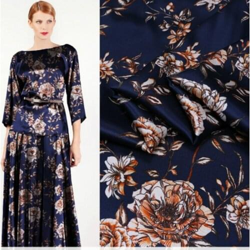 Mulberry silk stretch satin fabric cloth 108 cm width 19mm draped breathable harem pants sewing spandex fabric for dress