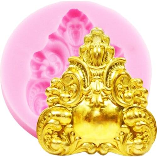 DIY Scroll Relief Silicone Molds Fondant Chocolate Candy Moulds Cake Decorating Tools Kitchen Baking Tools Polymer Clay