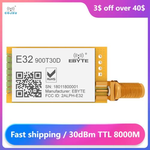 SX1278 SX1276 LoRa Module TCXO 915MHz Wireless rf E32-915T30D ebyte Long Range Wireless Transceiver iot Transmitter Receiver