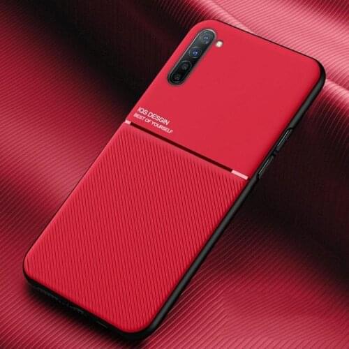For OPPO Realme7/7pro Protective Cover Luxury Carbon Fiber Shockproof TPU Phone Case Car Magnetic Protector Cover