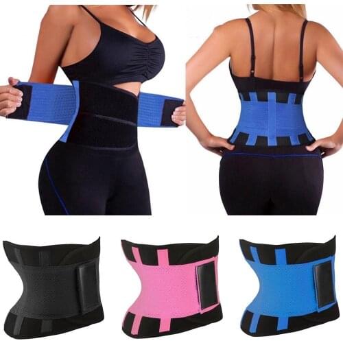 Women Waist Cincher Girdle Belt Hot Power Slimming Belt Body Shaper Waist Trainer Trimmer Sport Gym Sweating Fat Burning