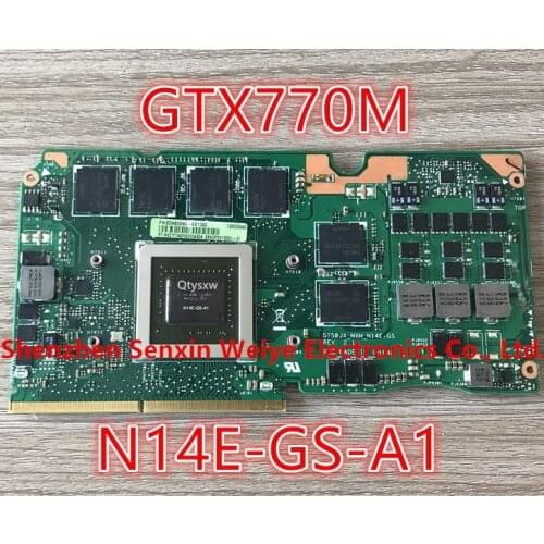 1pcs 100% tested G750JX_MXM_N14E-GS-A1 VGA GTX770M Card for Asus 3GB Graphics, Video Card for ROG G750JW G750JX G750J