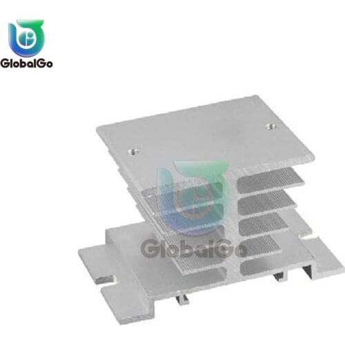 10pcs10A-40A Relay Heatsink Aluminum Radiator Cooling Cooler Single Phase Solid State Relay SSR Aluminum Heat Sink Dissipat