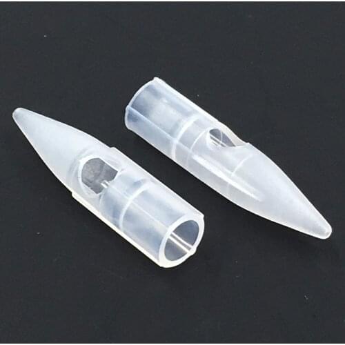 Freeshipping 100Pcs/Lot Sterilized 1RL Dragon Machine Needle Tips Permanent Makup Disposable 1RL Tattoo Machine Tips