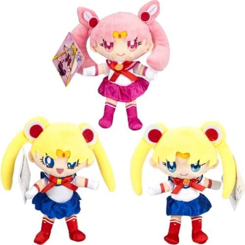 18cm Cartoon Stuffed Chiba Mamoru Smile Sailor Moon Plush Toy Anime Kawaii Cute Soft Plushie Girls Adult Dolls Pendant Gifts