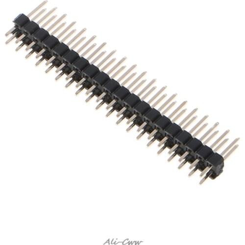 2.54mm 2x20 Pin Break-away Dual Male Header Pin for Raspberry Pi Zero GPIO S927