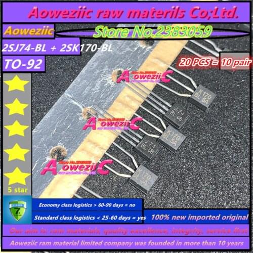 Aoweziic 100% new imported original 2SK170-BL 2SJ74-BL 2SK170-BL 2SJ74 2SK170 TO-92 Audio Matched Transistor Power Triode