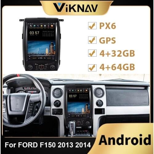 PX6 Android Car Radio For Ford F150 2013 2014 Car Head Unit DVD Multimedia Player GPS navigation Stereo Recorder touch screen