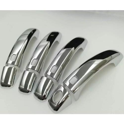 For Audi Q3 2013 2014 2015 ABS Chrome Car External Outer Side Door Handle + Door Bowl Cover Trim Accessories