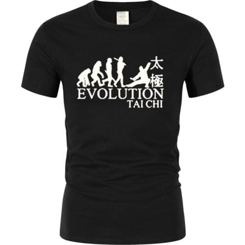Evolution Tai Chi Men t-shirt New Printed Short Sleeve t shirt Cotton O-Neck Fashion T-shirts Summer Mens Clothing Street Wear