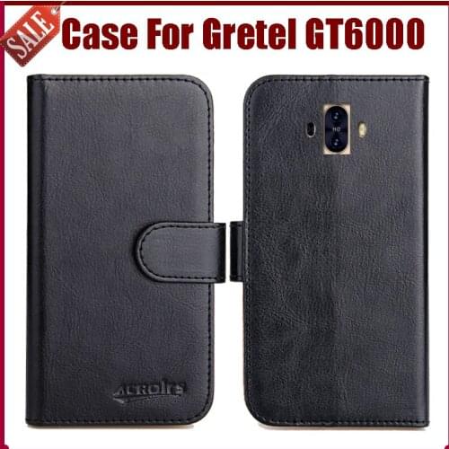 Hot Sale! Gretel GT6000 Case High Quality 6 Colors Flip Leather Exclusive Protective Cover For Gretel GT6000 Case Phone Bag