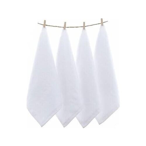 All cotton Hotel white square towel 30x30 small towel square handkerchief thickened wash face water absorption does not lose hai