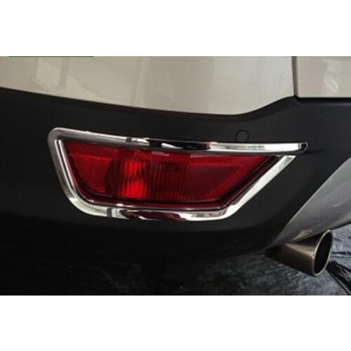 Chrome Rear Fog Lamp Light Cover Trim For Ford Escape Kuga 2013-2019