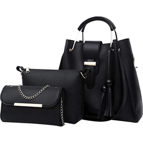 SHUJIN 4pcs Woman Bag Set Fashion Female Purse and Handbag Four-Piece Shoulder Bag Tote Messenger Purse Bag Drop Shipping