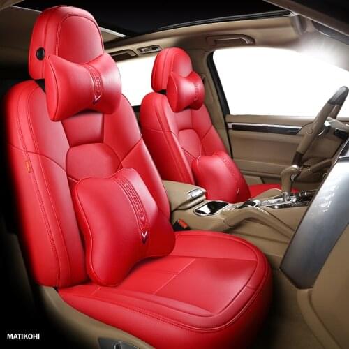 MATIKOHI Custom Leather car seat cover For Ford Everest Territory Explorer Mustang Ranger Automobiles Seat Covers car seats