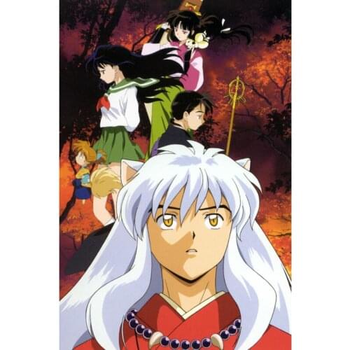Nice New Inuyasha Anime Poster Silk Fabric Wall Art Poster Print Painting Nature Decoration Pictures Modern Home Decor Poster