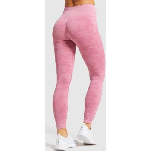 SVOKOR Camouflage High waist Leggings Women Workout Camo Push Up Leggings Seamless Fitness Clothing Gym Pants Female