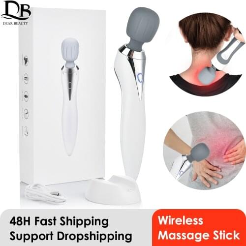 Electric Wireless Neck Roll Massage Device USB Rechargeable Body Massager Cordless Fitness Equipment Relieve Muscle Pain Tension