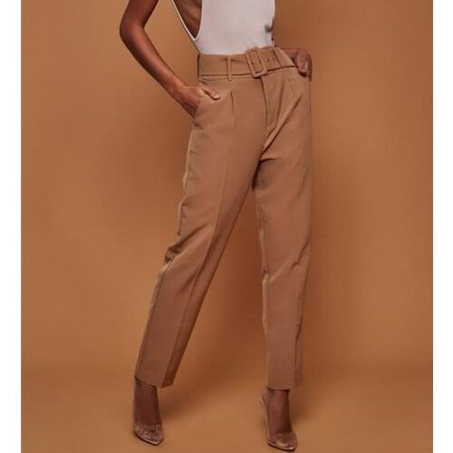 2019 New Fashion spring Vintage casual pants women pants trousers female streetwear capris summer ankle pants