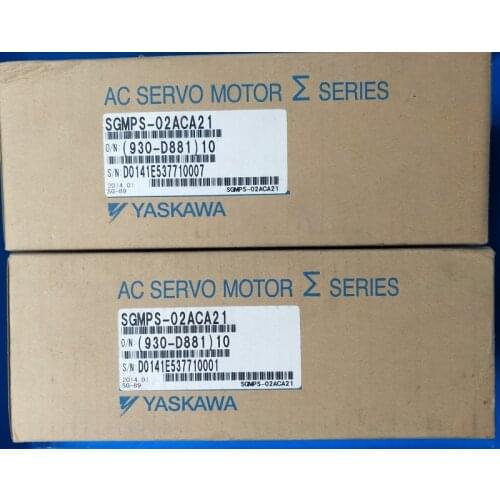 New in box and genunie made in japan yaskawa servo motor ac servo SGMPS-02ACA21 servo motor for cnc