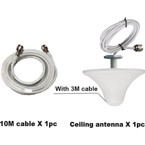 Top Quality+ Ceiling Antenna with 3m cable+10M cable with connectors for 2G 3G 4G Mobile Signal Booster