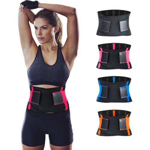 Waist Back Support Adjustable Waist Trainer Trimmer Belt Sweat Utility Belt for Sport Gym Fitness Weightlifting Tummy Slim Belts